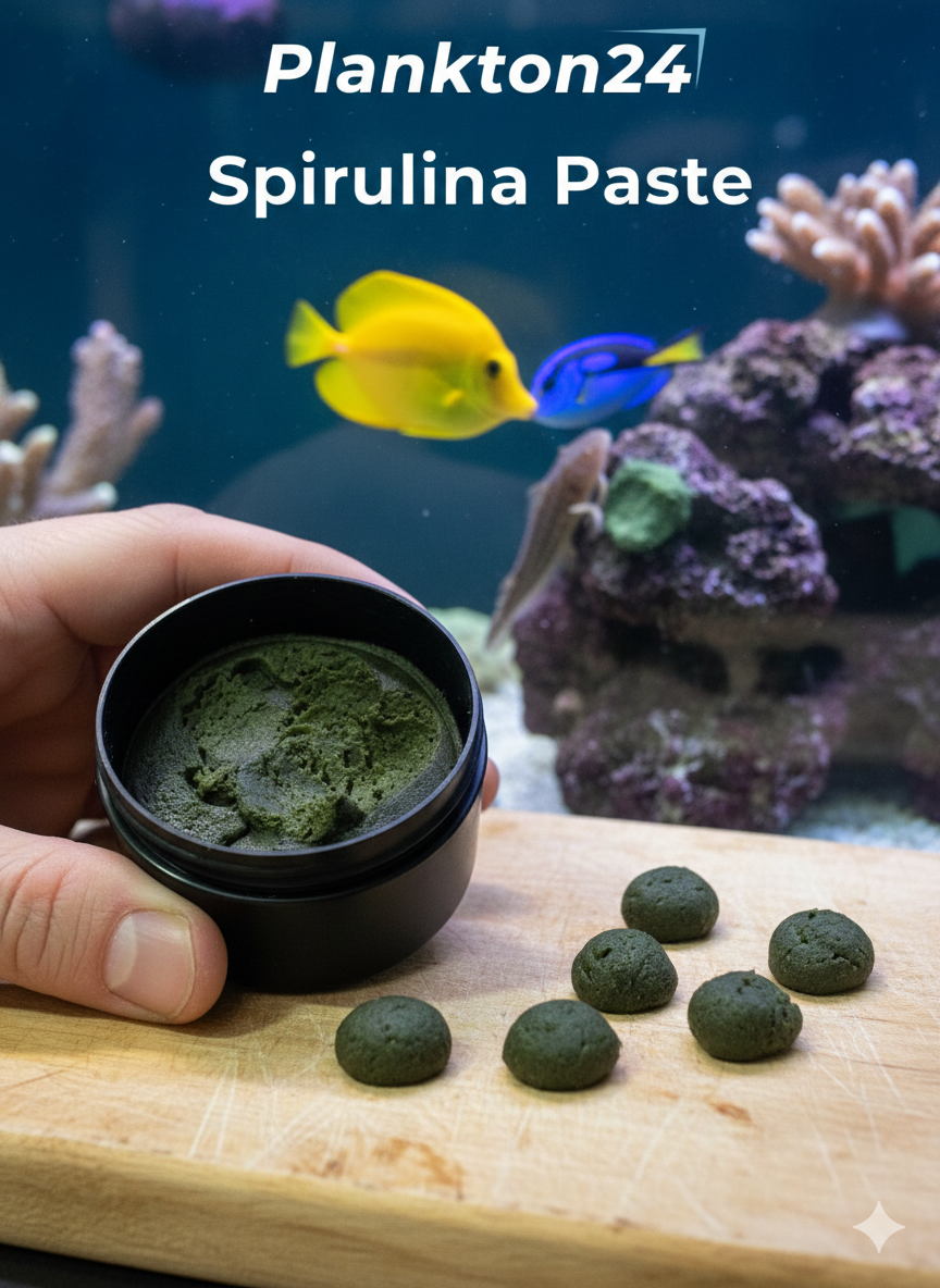 Plankton24 Spirulina-Paste – Hochwertige Futtermasse zum Anhaften & Modellieren