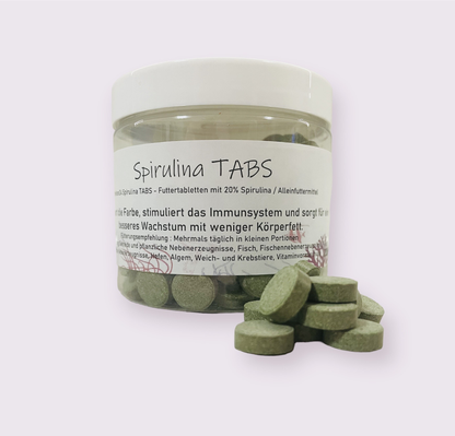 Plankton24 Spirulina TABS -  Premium Hafttabletten mit 20% Spirulina-Anteil – Der Vital-Booster für Ihre Fische