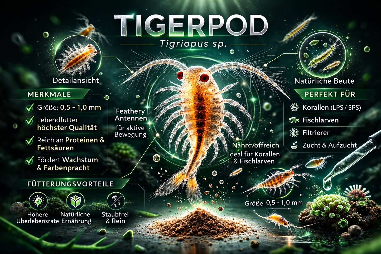 Mariner Lebendfutter-Mix - Tigriopus californicus & Brachionus