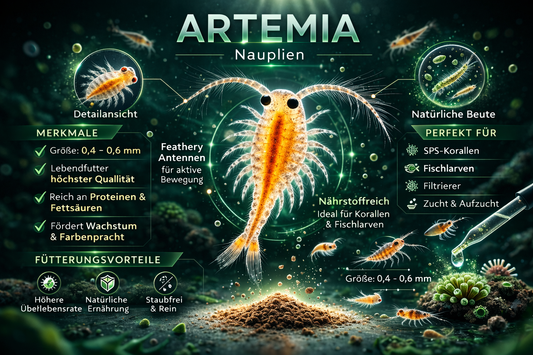 Lebendfutter Zooplankton marine Artemia salina -  Nauplien Salinenkrebse