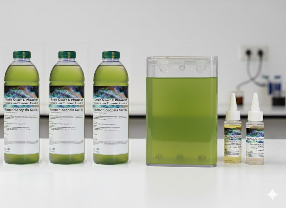 Nannochloropsis Salina Zuchtansatz – Ihr Start in die Phytoplankton-Zucht